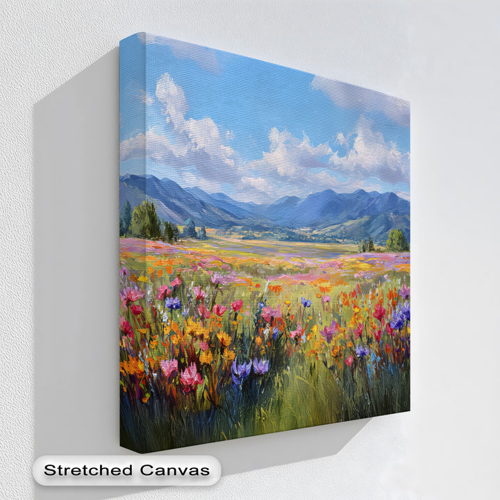 Blooming Valley – Wildflower Meadow Canvas Print