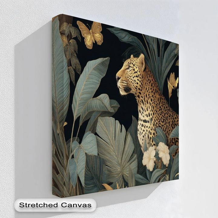 Golden Leopard in Lush Jungle – Canvas Print - MyPhotoStation