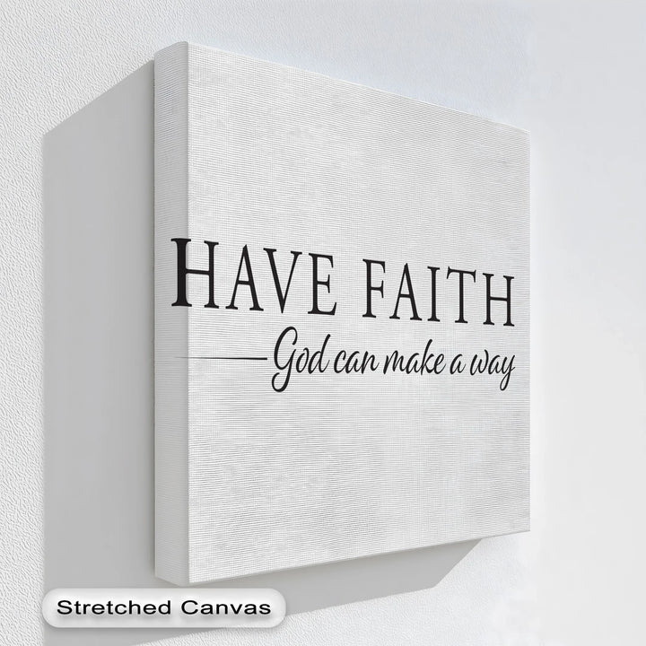 Elegant faith quote artwork with spiritual message

