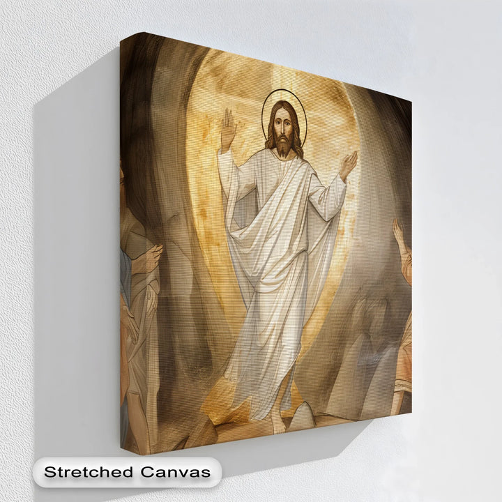 The Resurrection Light – Jesus Risen Canvas Print