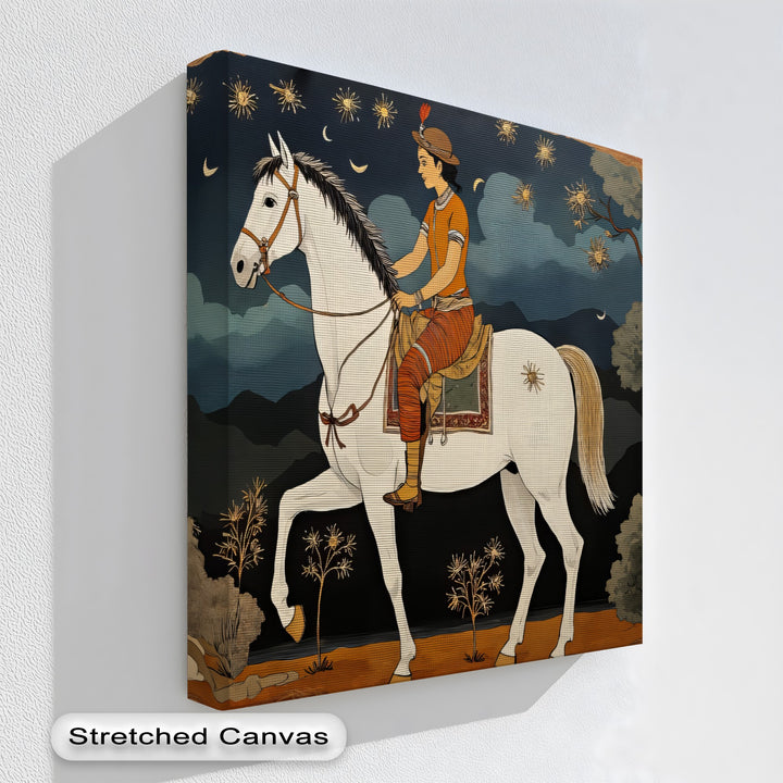 Moonlit Rider – Persian Canvas Print