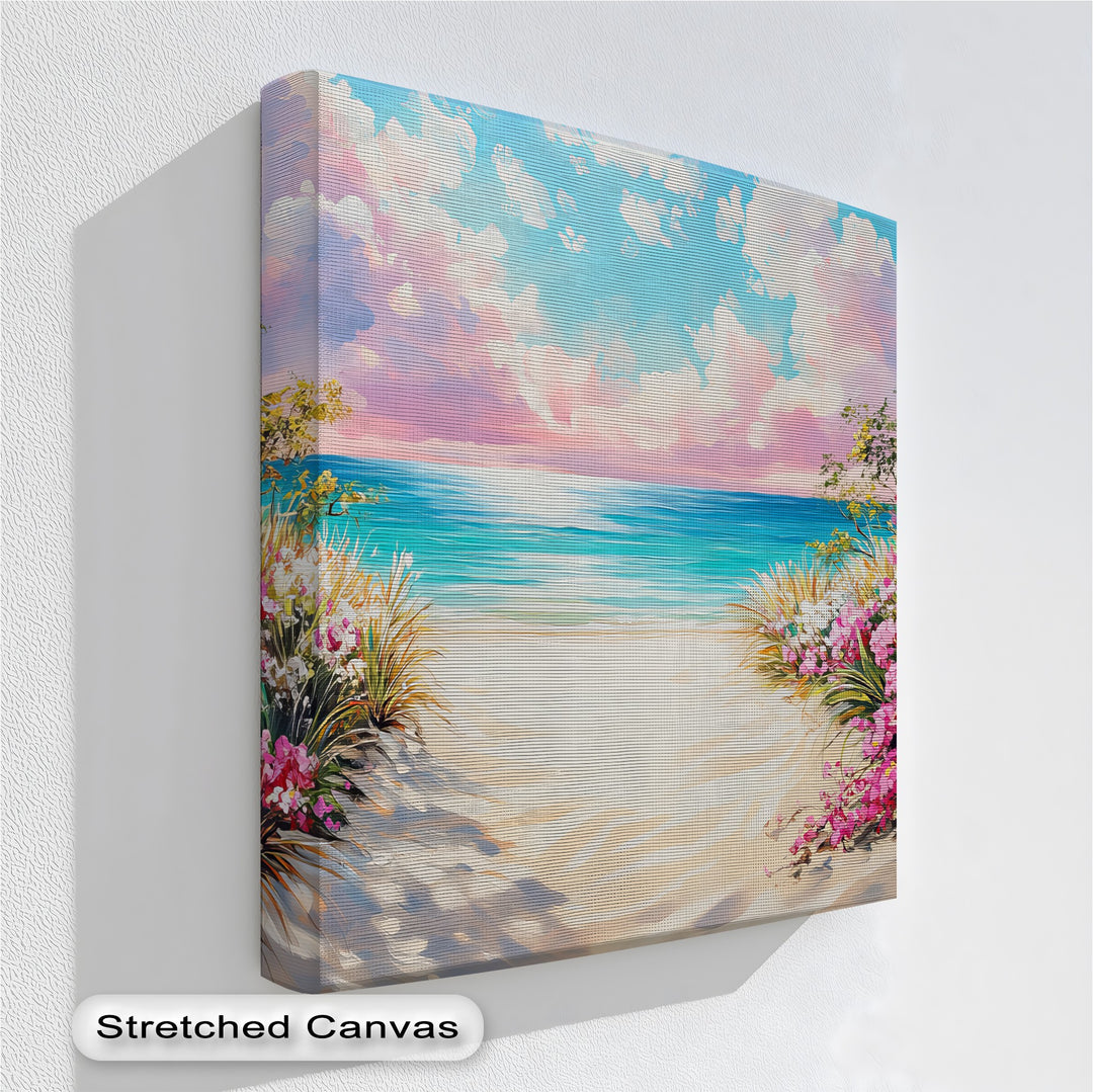 Bring summer indoors with floral canvas prints and vibrant wall art.

