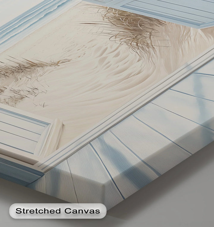 Open to the Sea – Tranquil Beach View Kitchen Canvas Print - MyPhotoStation