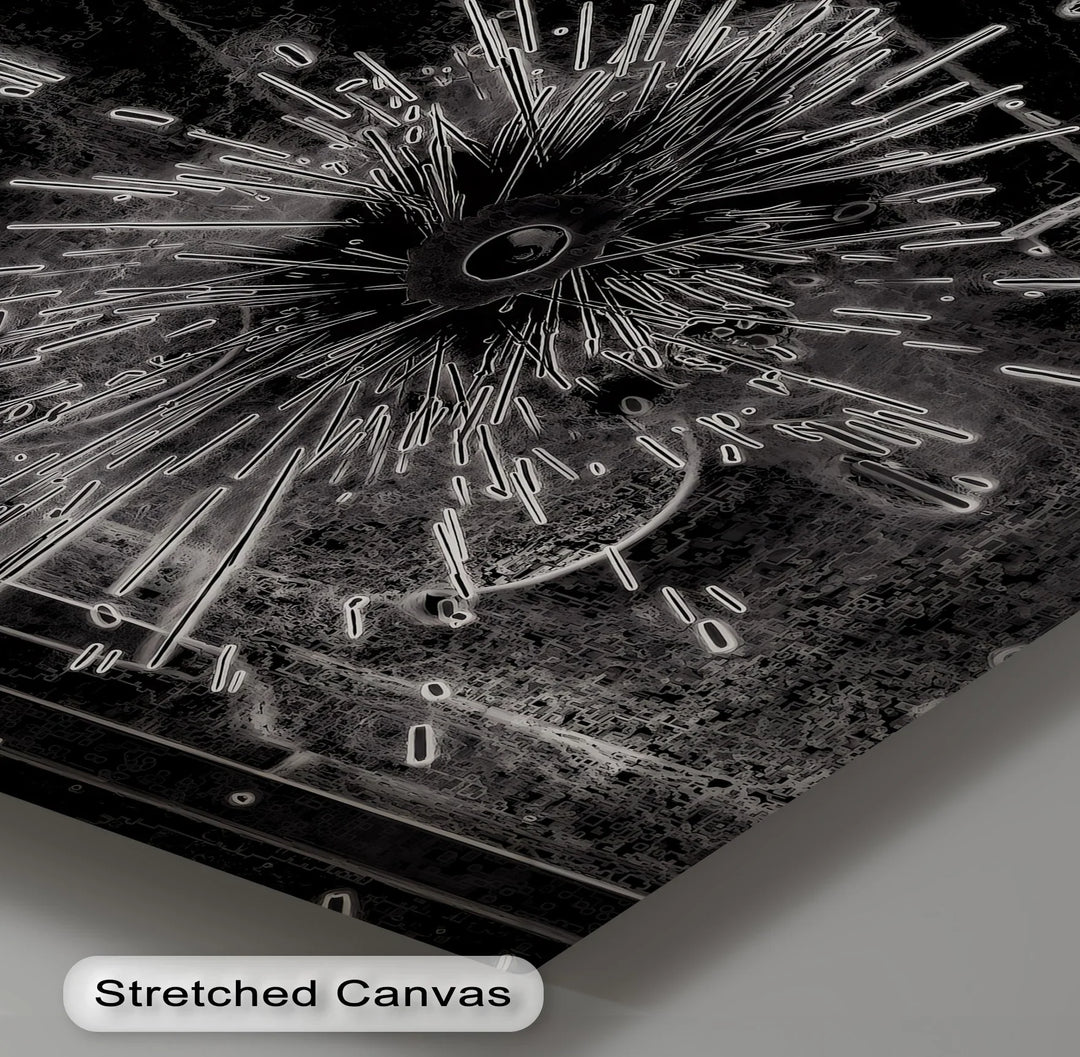 Dark Pulse – Abstract Energy Burst Canvas Prints - MyPhotoStation