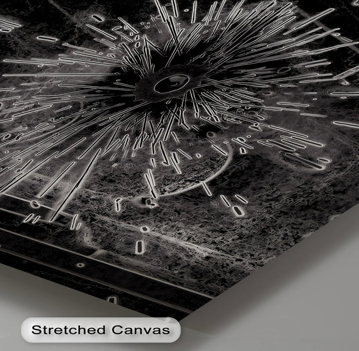 Dark Pulse – Abstract Energy Burst Canvas Prints - MyPhotoStation