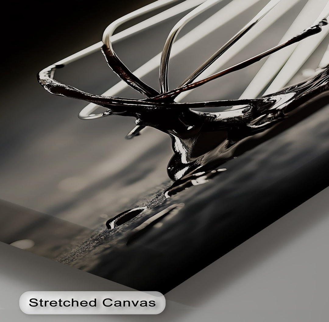 Whisked Elegance – Dark Chocolate Drizzle Canvas Prints