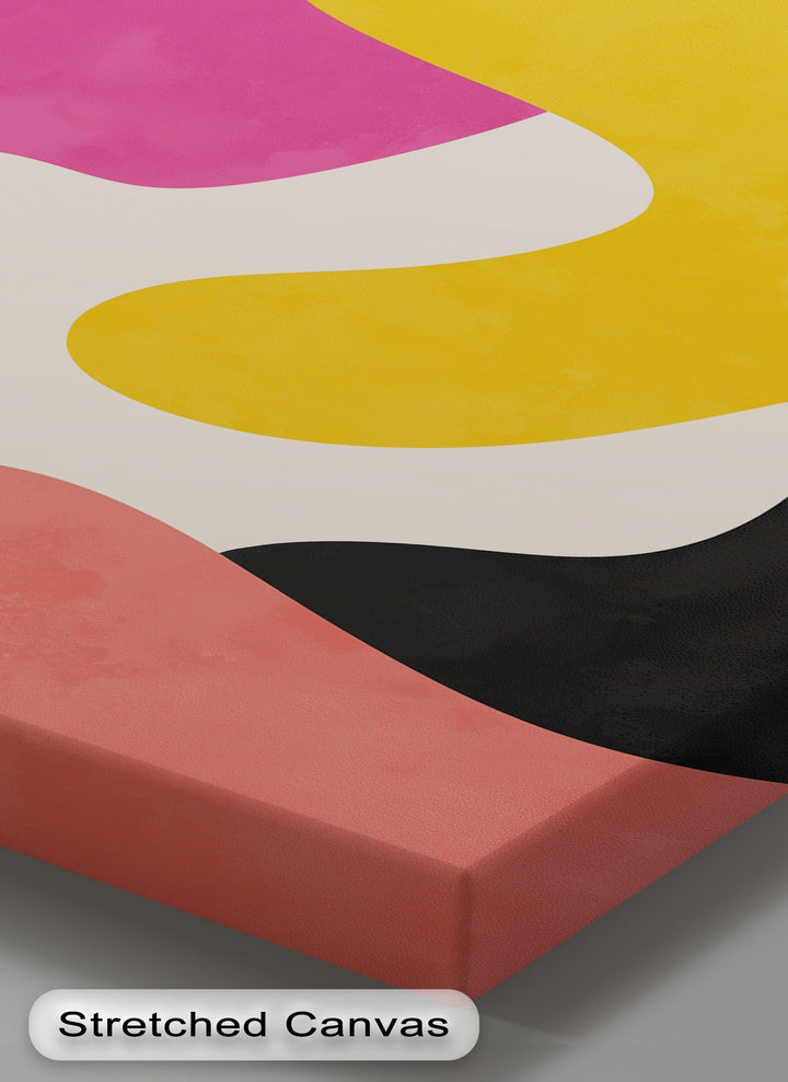Mellow Shapes – Colorful Organic Forms Abstract Canvas Print