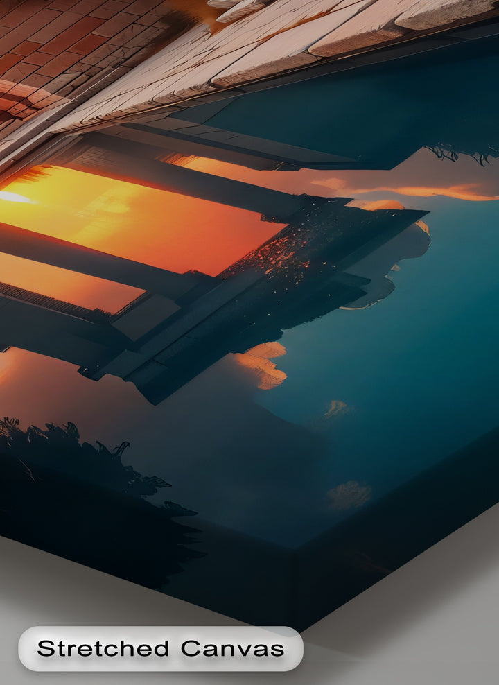 Sunset Serenity – Ancient Gate Canvas Print