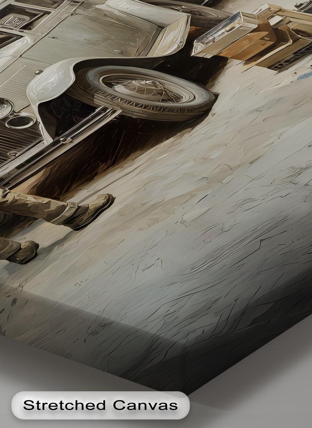 Timeless Restoration in Artist’s Studio – Car Canvas Print