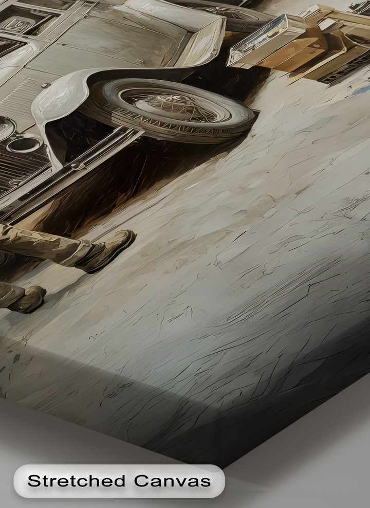 Timeless Restoration in Artist’s Studio – Car Canvas Print