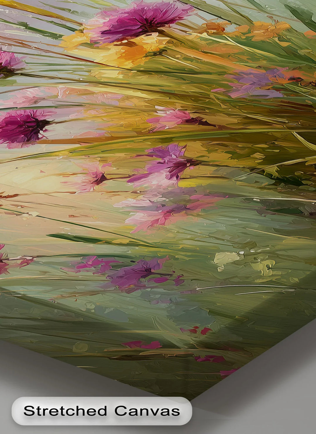Wildflower Meadow at Dusk – Sunset Landscape Canvas Print - MyPhotoStation