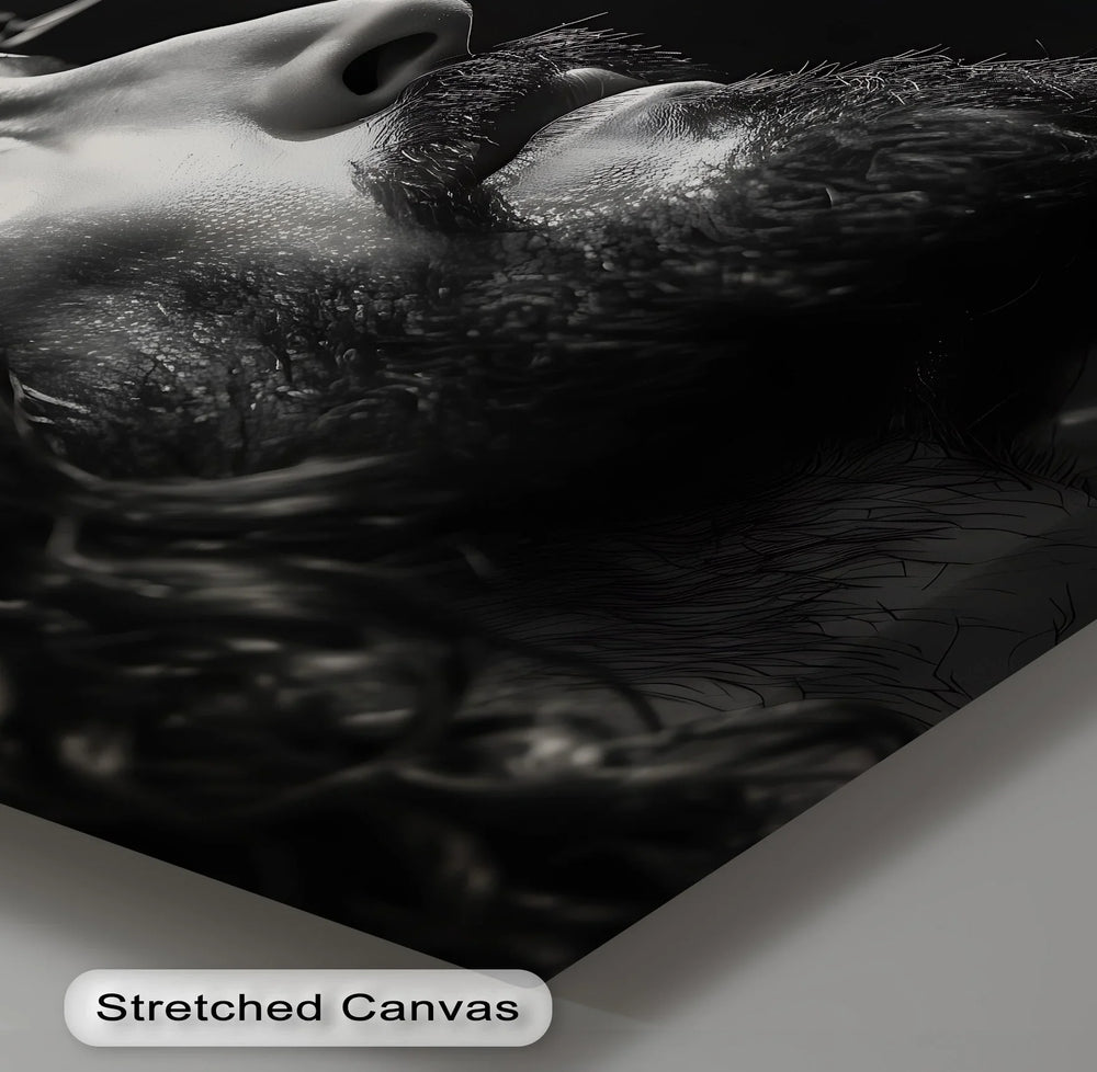 A powerful symbol of love and suffering, this emotional canvas print inspires deep faith.

