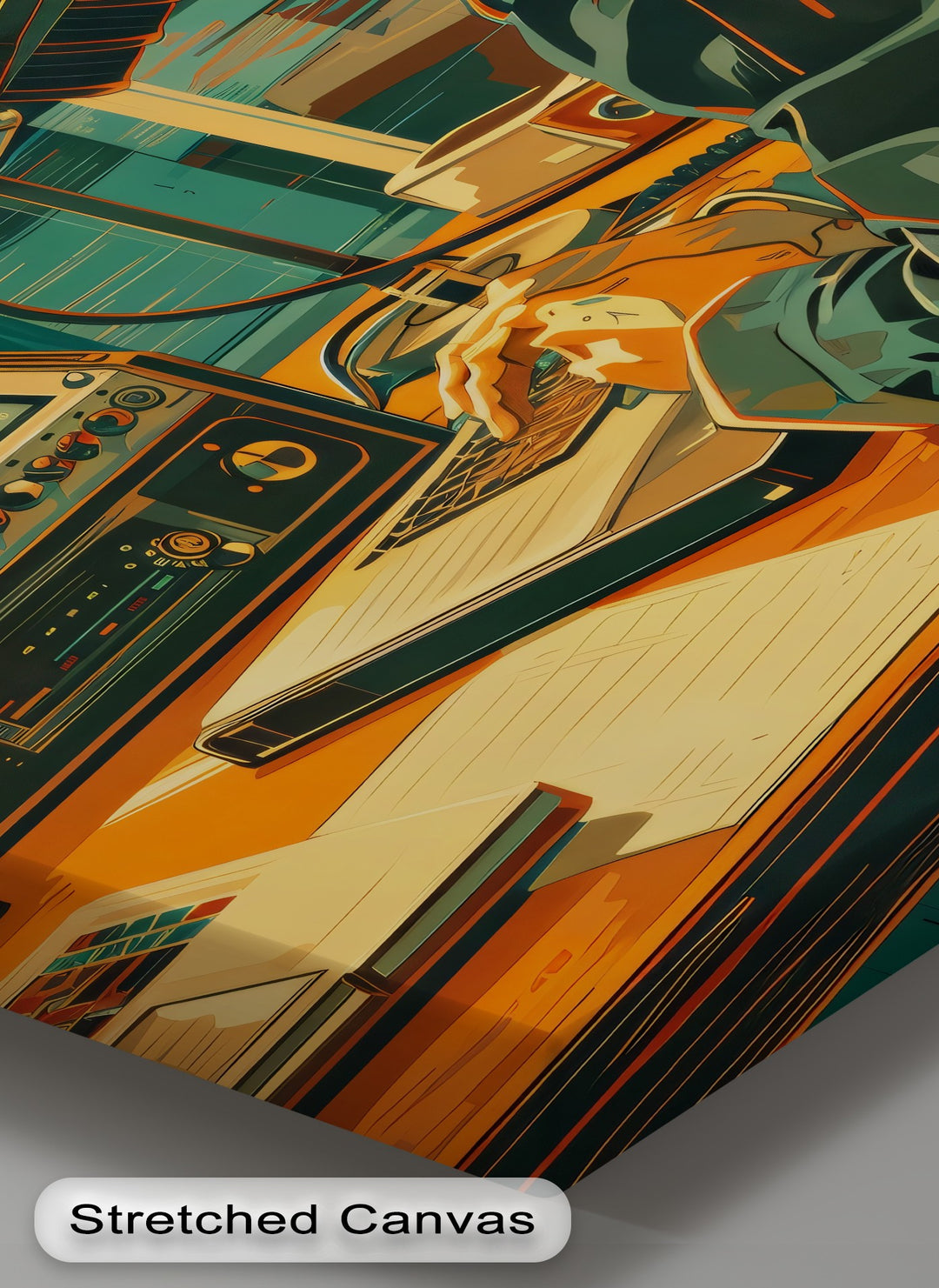 Broadcast Flow – Modern DJ Studio Canvas Print