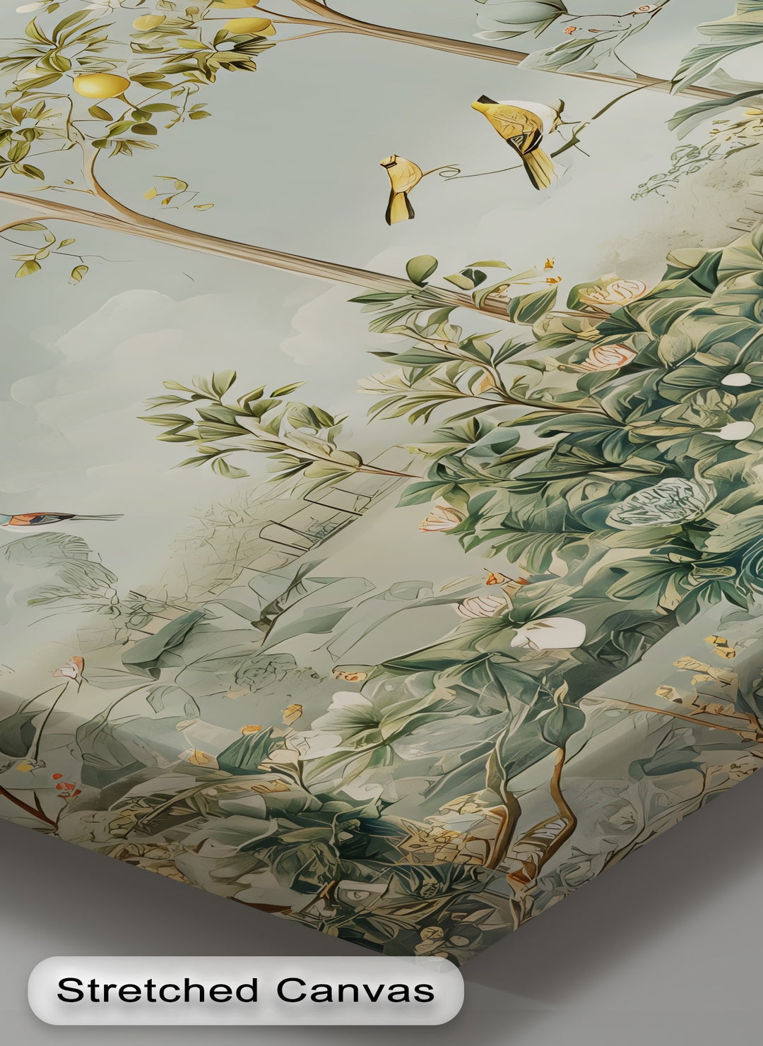Birds and Trees - Botanical Canvas Wall Art | Framed Artworks