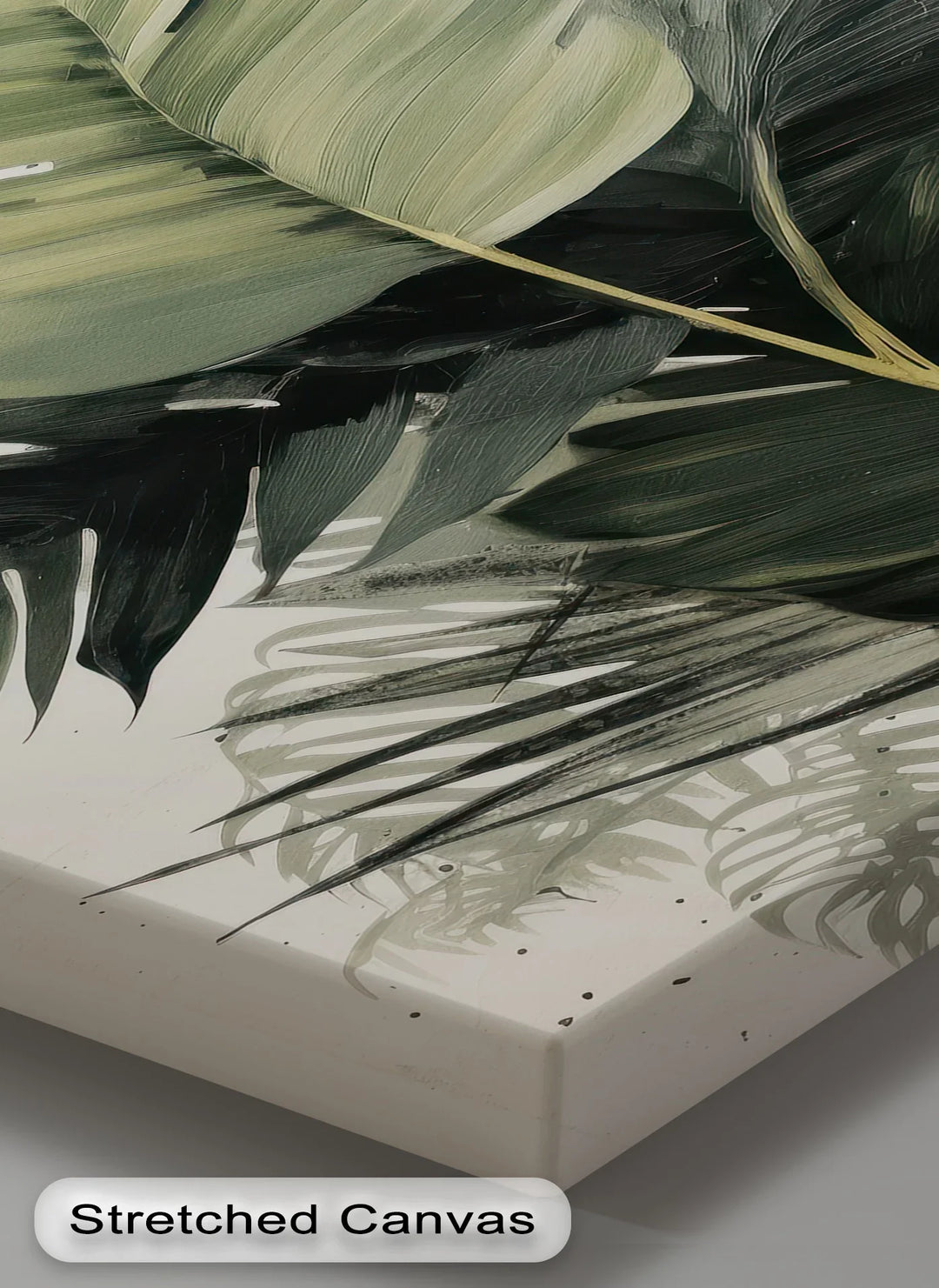 Tropical Eclipse – Modern Monstera Leaf Canvas Print - MyPhotoStation