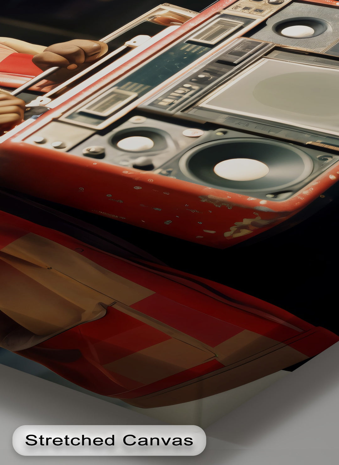 BoomBox Legend – Urban Retro Street Art Canvas Print