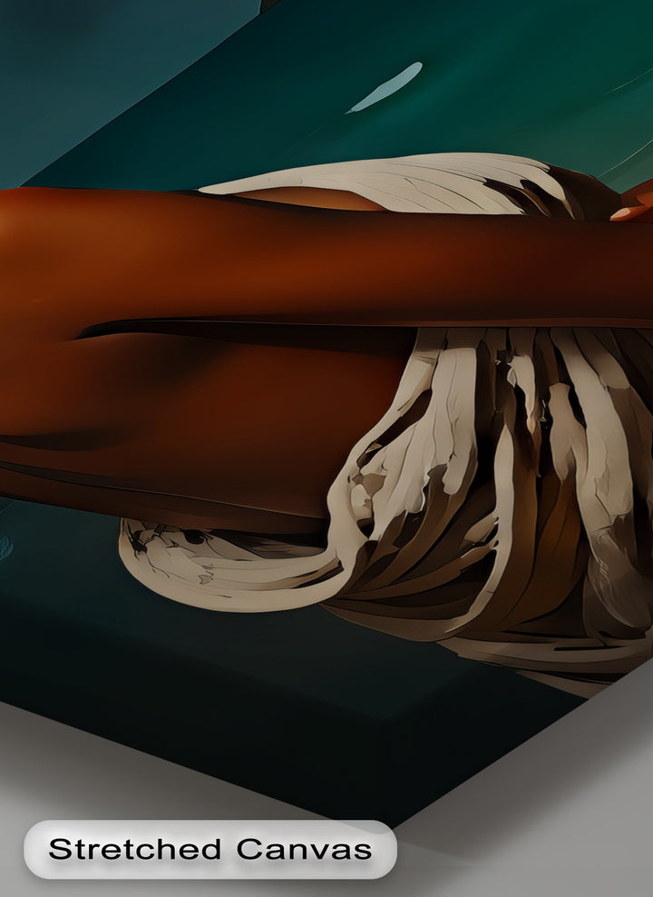 Ocean Gaze Woman - Sexy Canvas Wall Art | Biggest Canvas