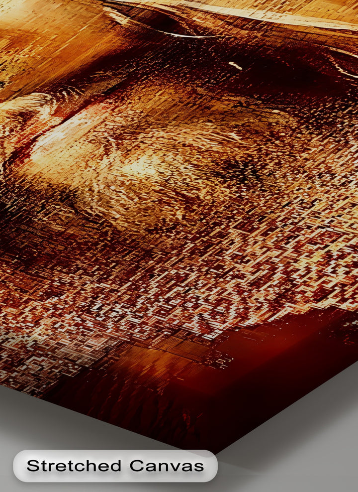 Divine Gaze – Contemporary Jesus Portrait Canvas Wall Art