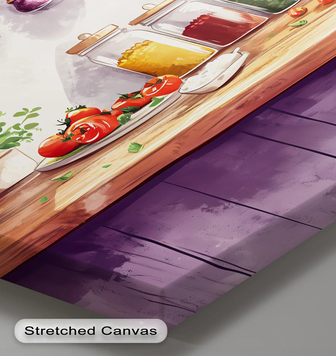 Herb & Spice Kitchen – Rustic Pantry-Inspired Canvas Print - MyPhotoStation