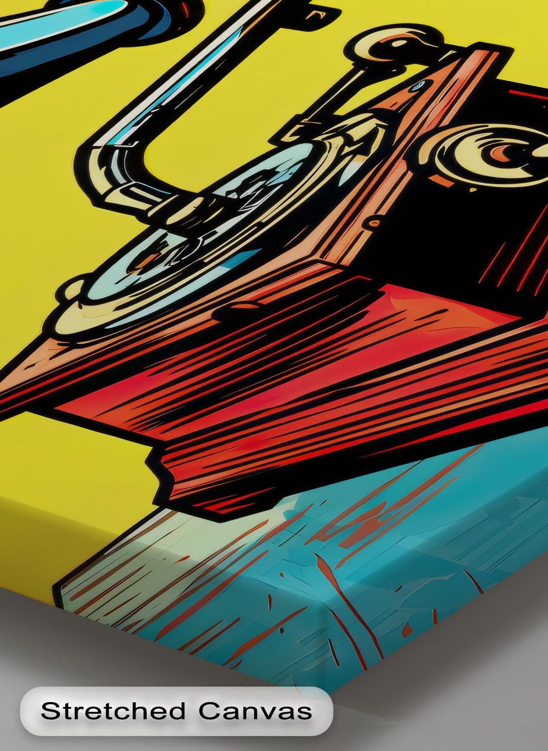 Vinyl Echo – Pop Art Gramophone Canvas Print