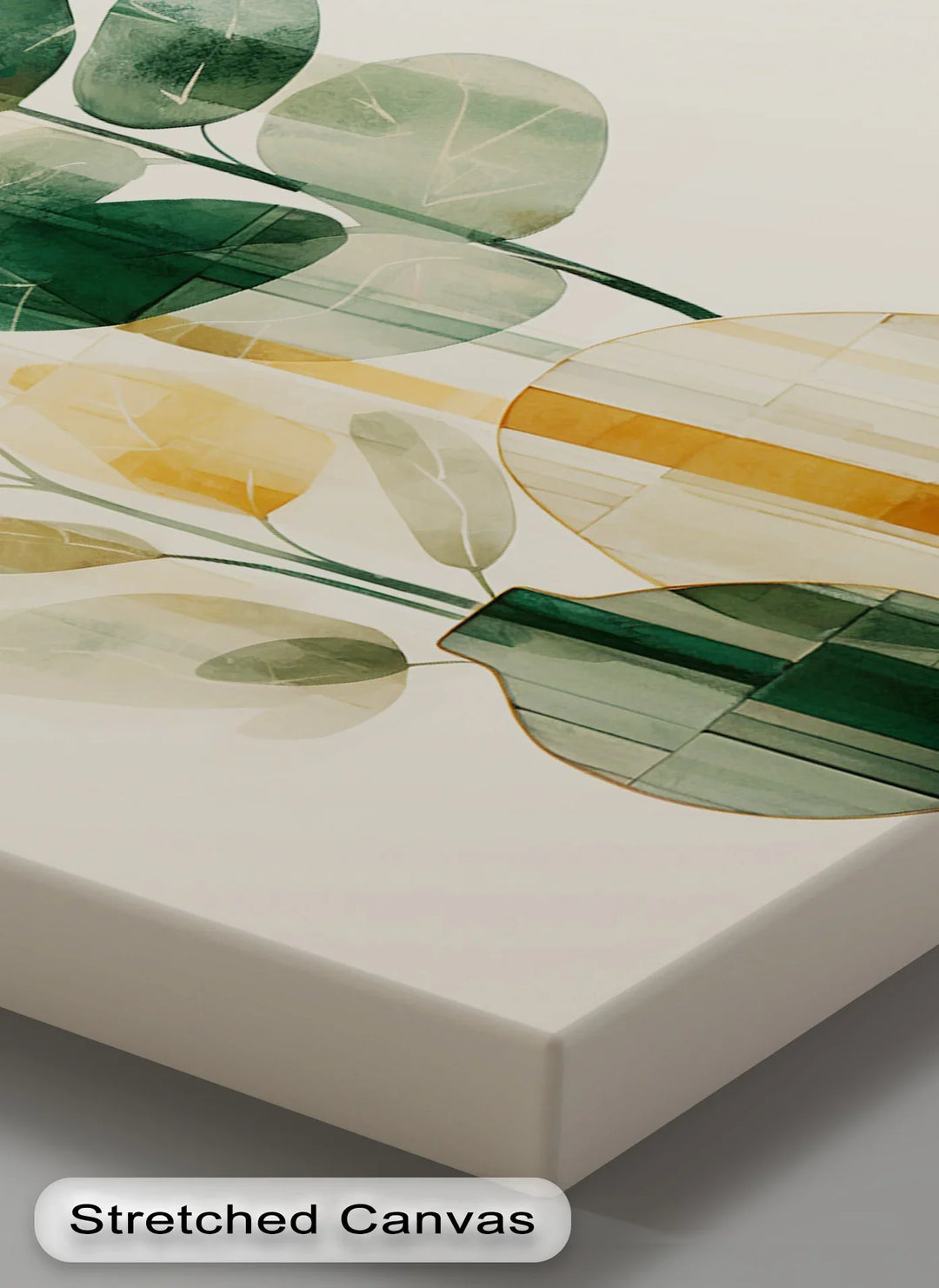 Modern Botanical Silhouettes in Glass Vases – Minimal Nature Canvas Print - MyPhotoStation