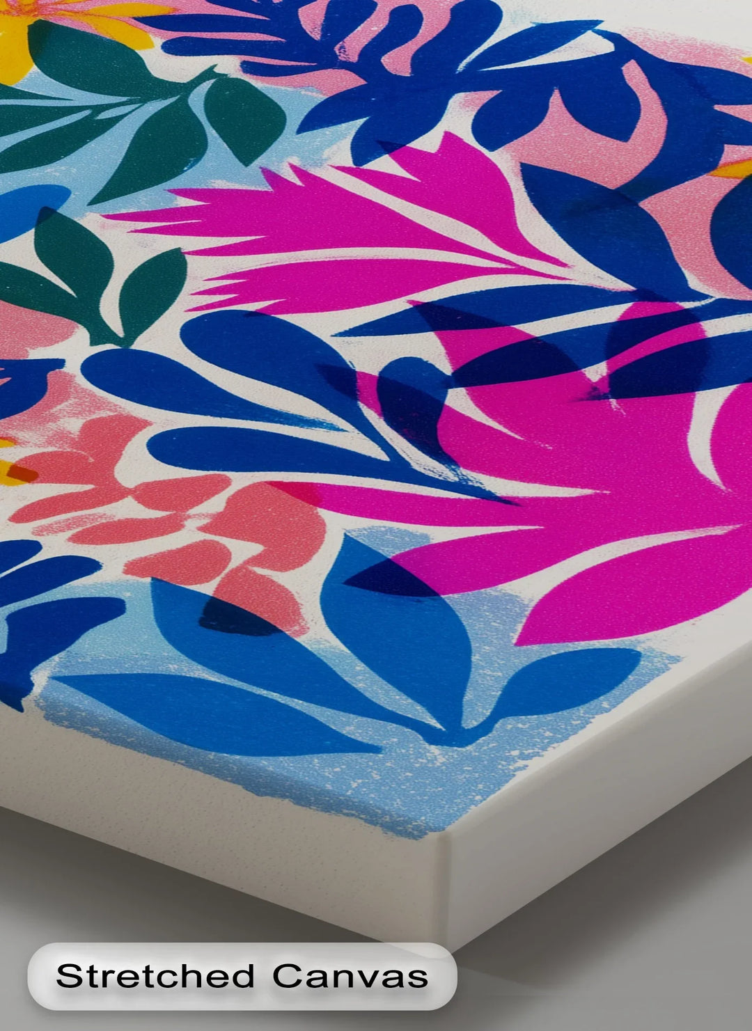 Tropical Bloom Explosion – Colorful Floral Abstract Canvas Print - MyPhotoStation