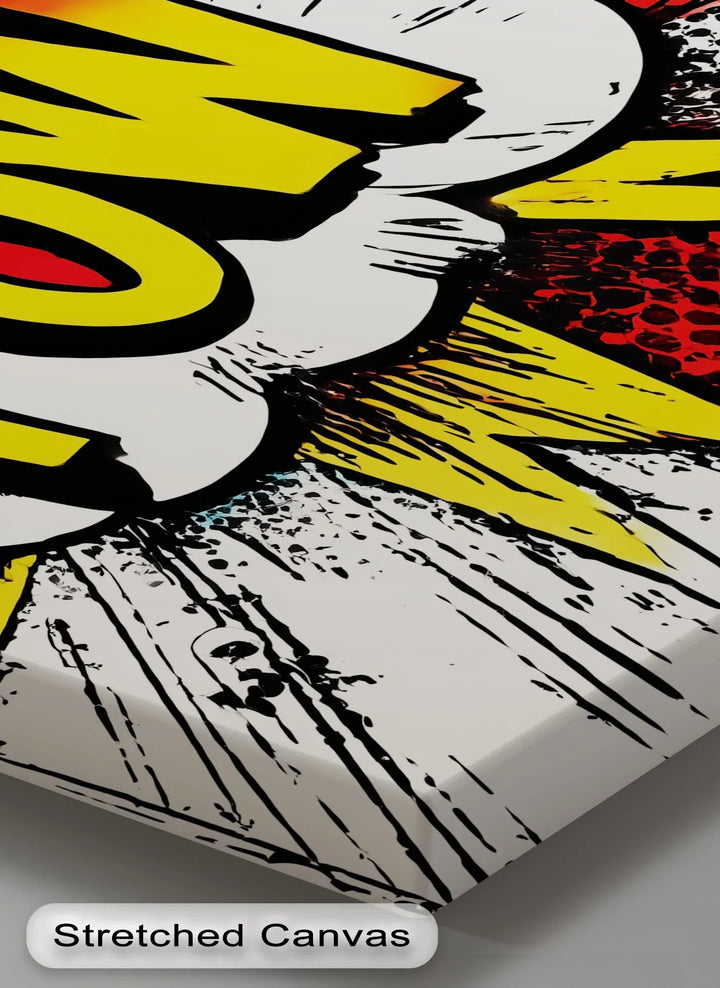 Comic Burst – POW! Retro Pop Art Inspirational Canvas Print