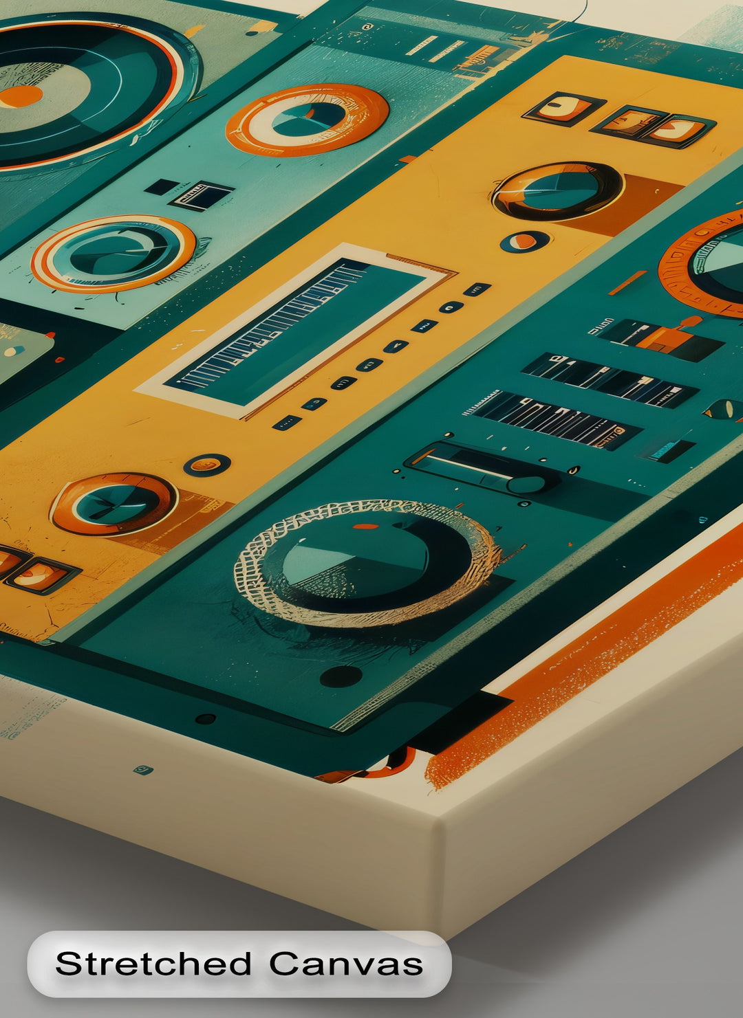 Volume Up – Retro Radio Receiver Canvas Print
