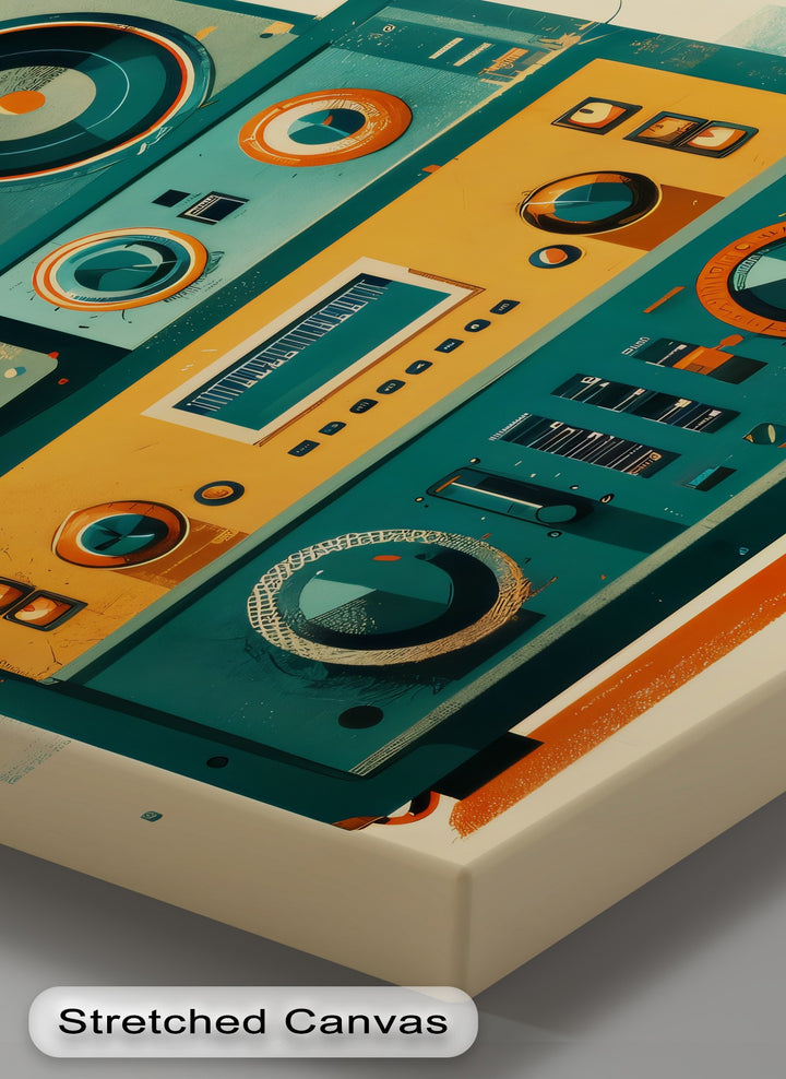 Volume Up – Retro Radio Receiver Canvas Print