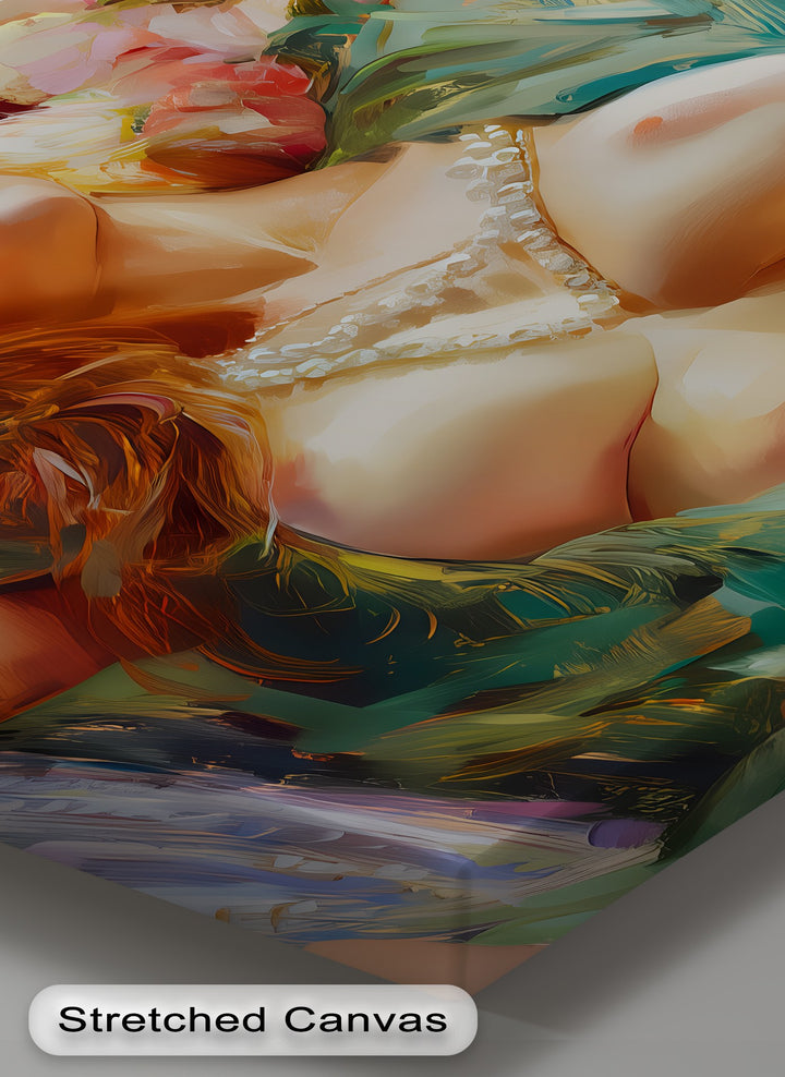 Dreaming in Bloom – Erotic Canvas Print