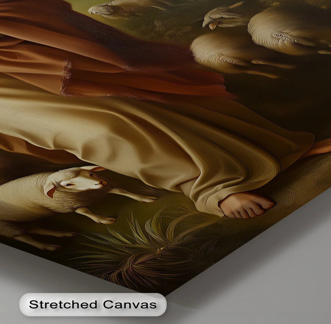 The Good Shepherd – Jesus with Lamb Canvas Prints - MyPhotoStation