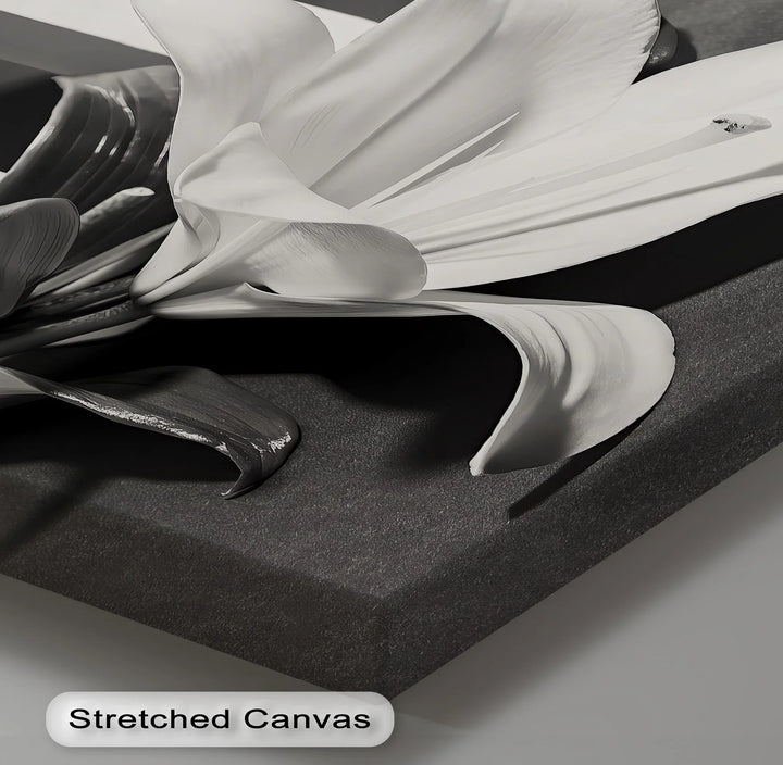 Architectural Bloom – Black & White Floral Canvas Prints - MyPhotoStation