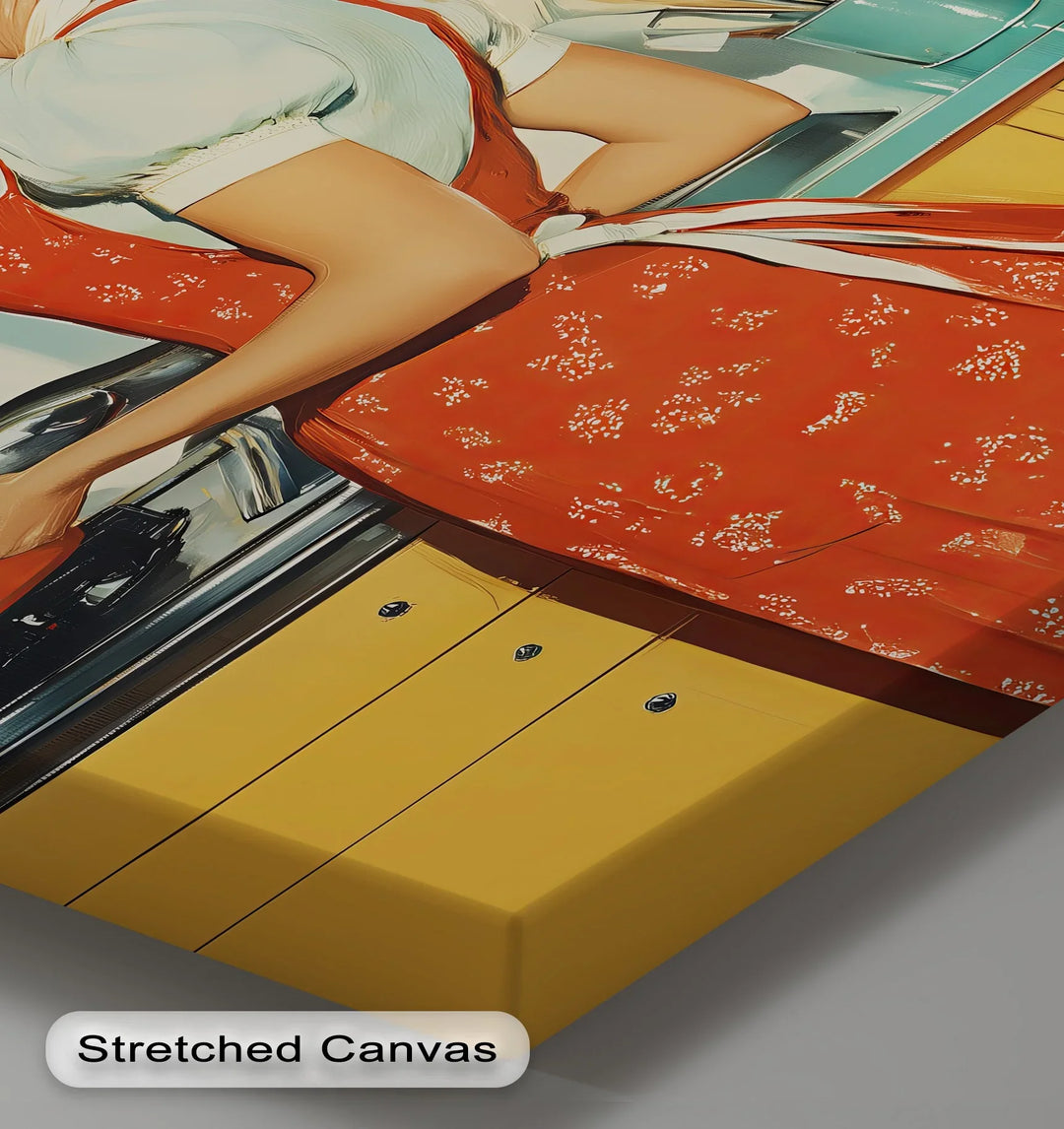 Retro Homemaker – 1950s Kitchen Canvas Print - MyPhotoStation