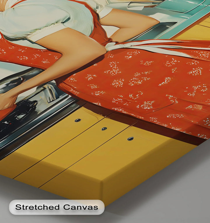 Retro Homemaker – 1950s Kitchen Canvas Print - MyPhotoStation