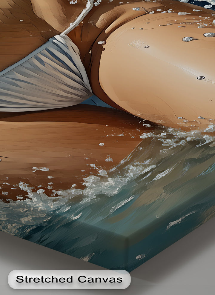 Ocean Desire – Sensual Erotic Canvas Wall Art | Framed Artwork