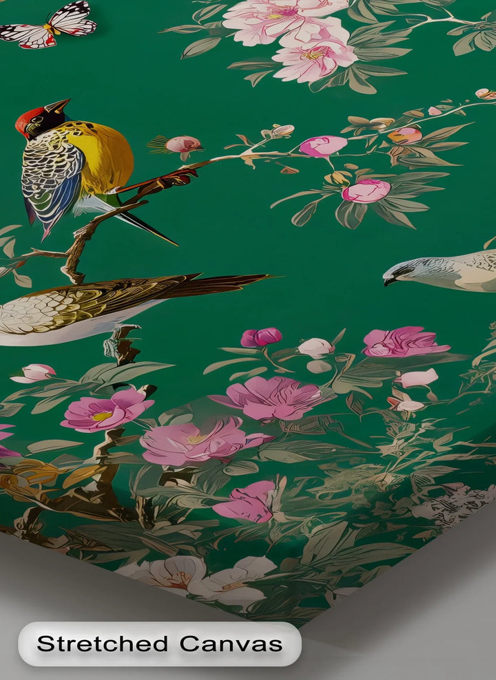 Songbirds and Blossoms – Chino Canvas Print