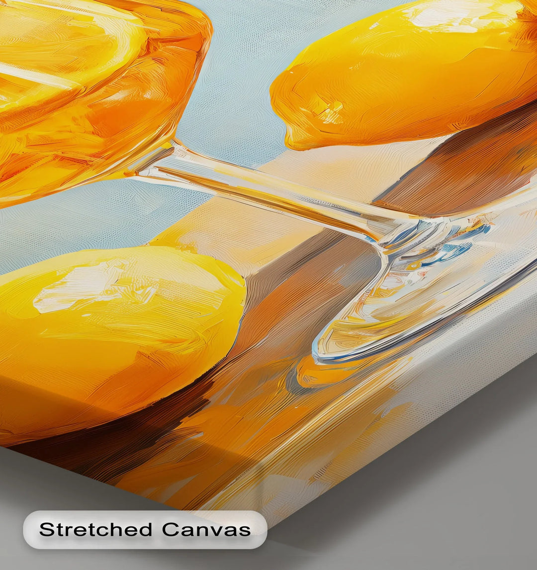 Citrus Bliss – Lemon Cocktail Canvas Print - MyPhotoStation