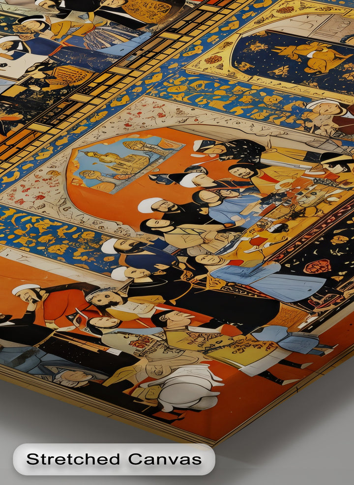 Royal Feast – Persian Miniature Canvas Print
