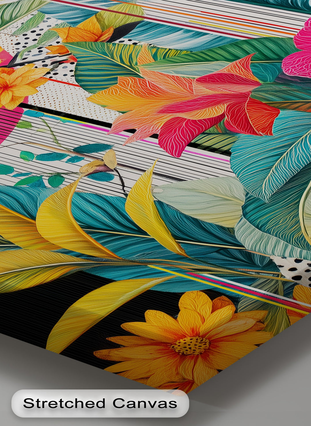Tropic Pop – Bold Botanical Canvas Print