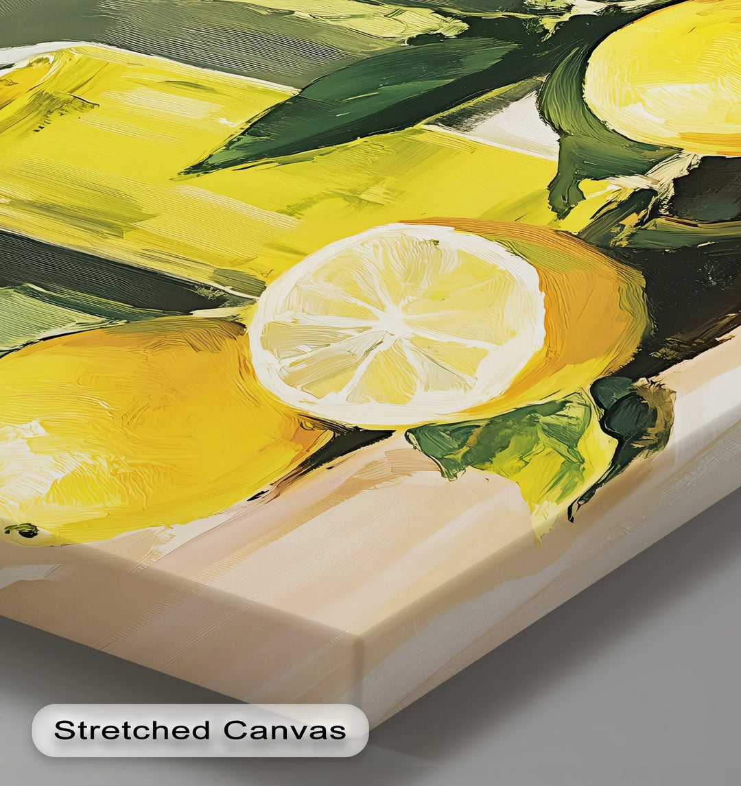 Mediterranean Essence – Lemons and Olive Oil Canvas Print - MyPhotoStation
