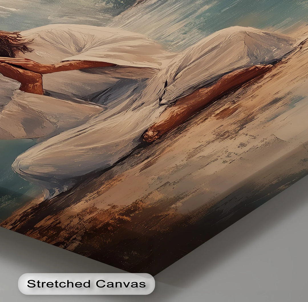 This meditative canvas print captures Christ’s divine stillness, offering serenity to any sacred space.

