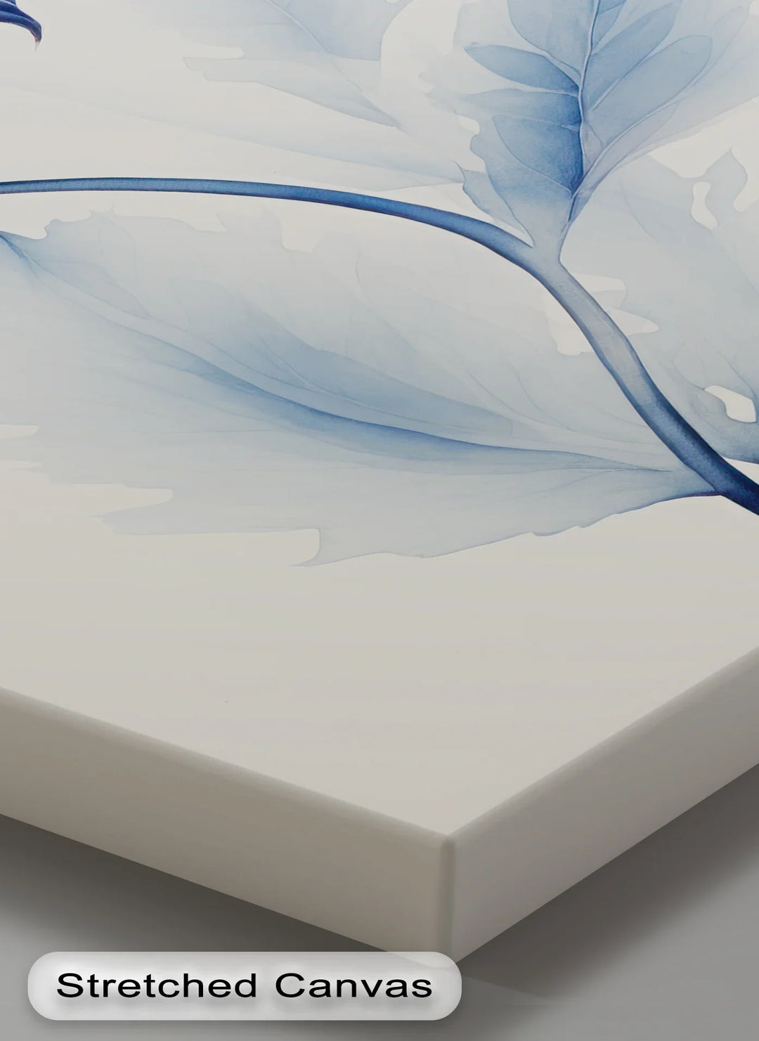Petal Elegance – Minimalist Blue Bloom Blue Canvas Prints - MyPhotoStation