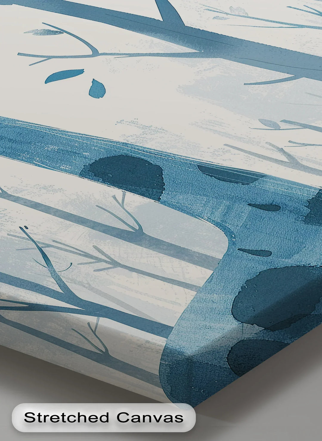 Whimsical Giraffe & Bird in Blue Forest – Kids Animal Blue Canvas Prints - MyPhotoStation