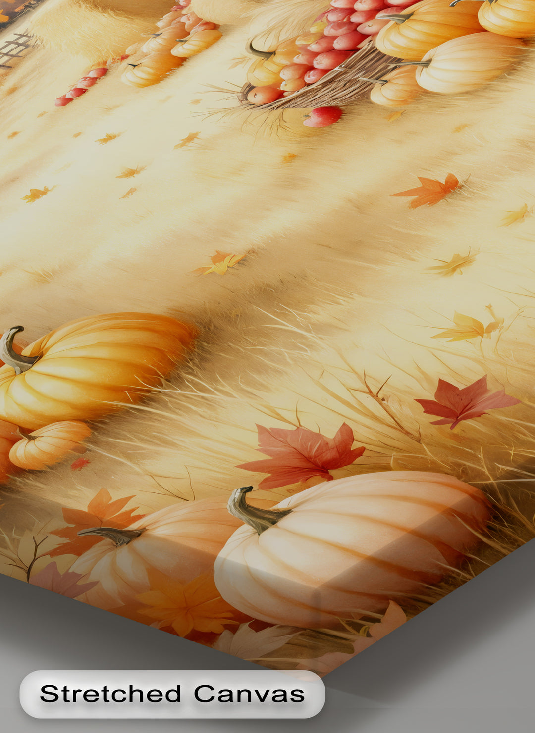 Rustic Autumn Pumpkin - Fall Canvas Wall Art | Large Canvas Art