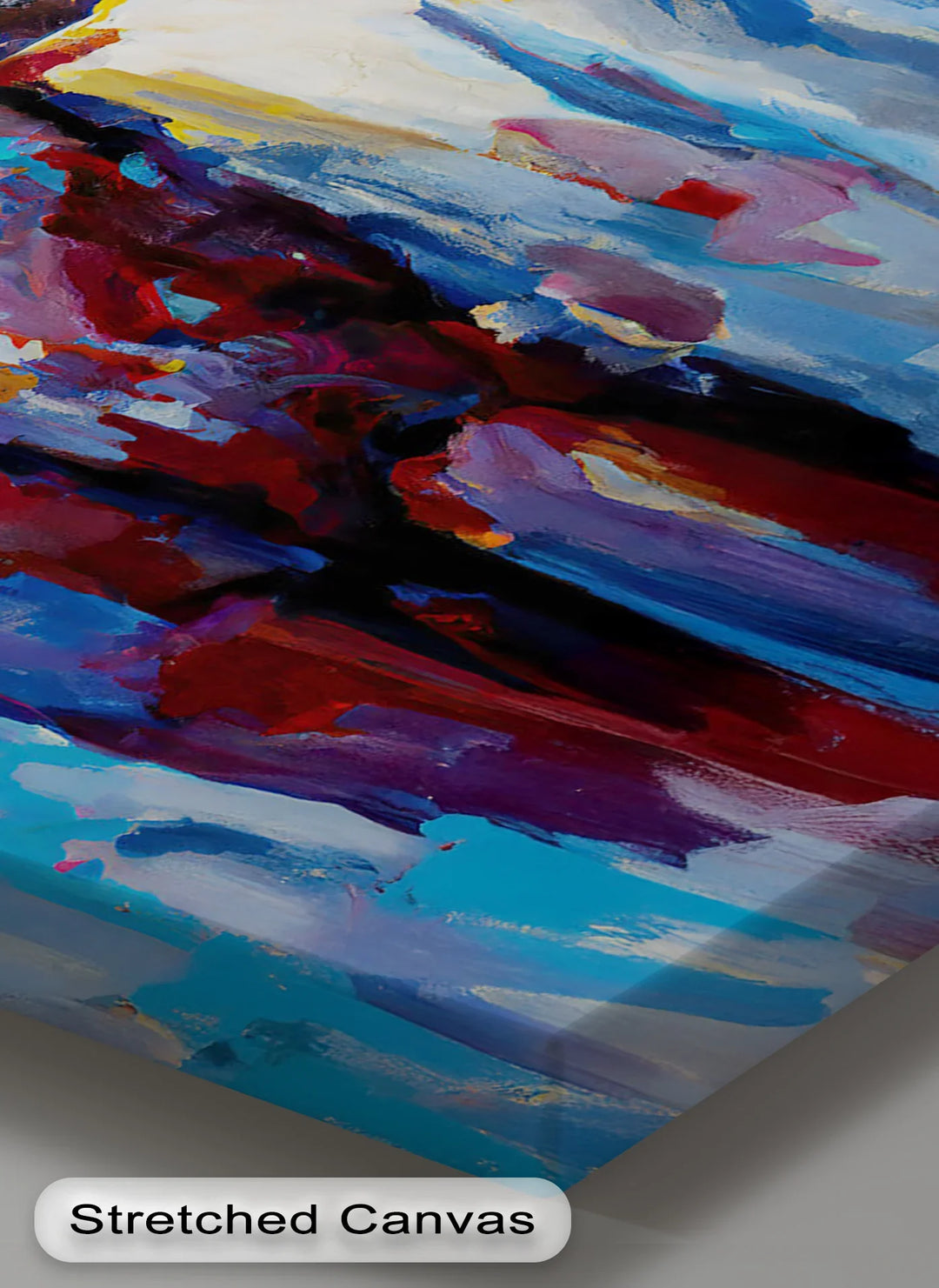 Colorfall Desire – Bold Abstract Female Form Canvas Print - MyPhotoStation