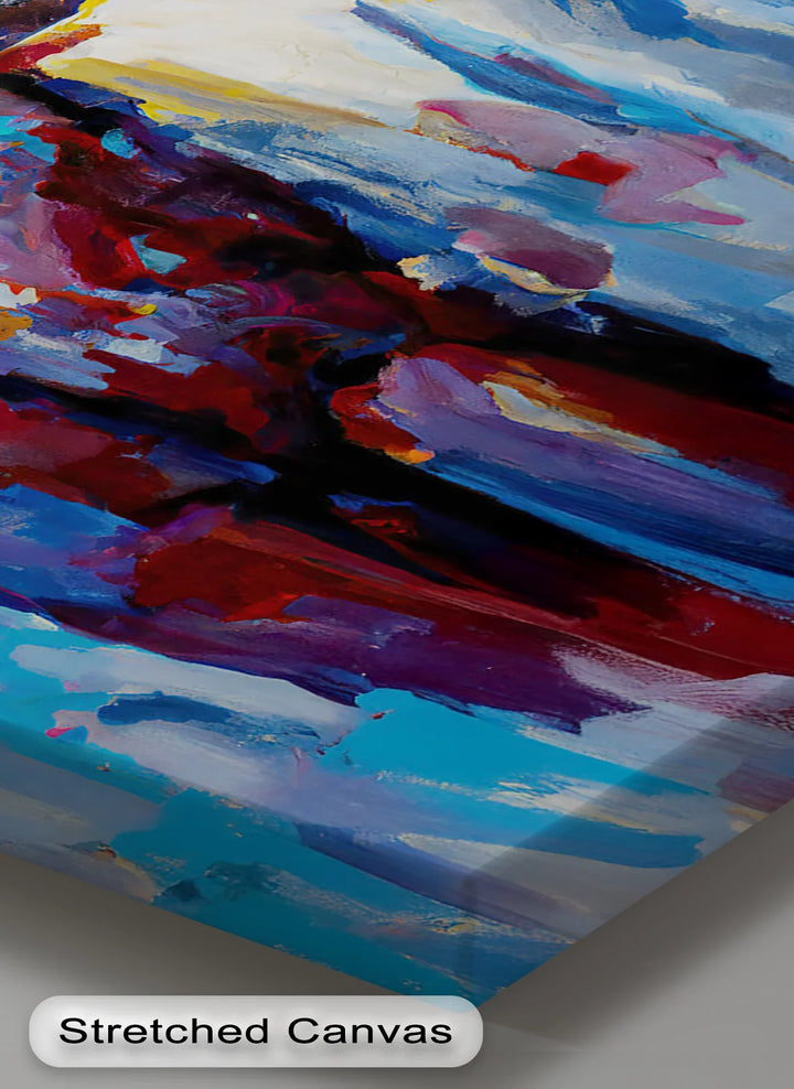 Colorfall Desire – Bold Abstract Female Form Canvas Print - MyPhotoStation
