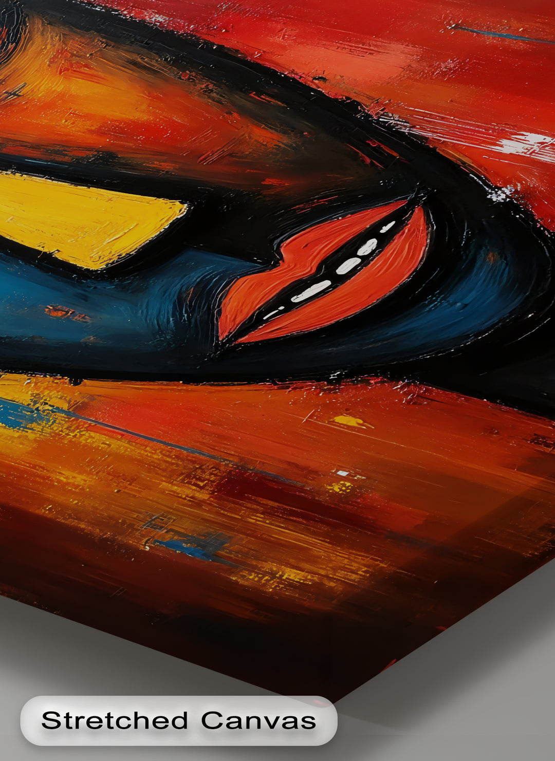 Abstract African Tribal Face – Bold Modern Canvas Wall Art | Artwork Canvas