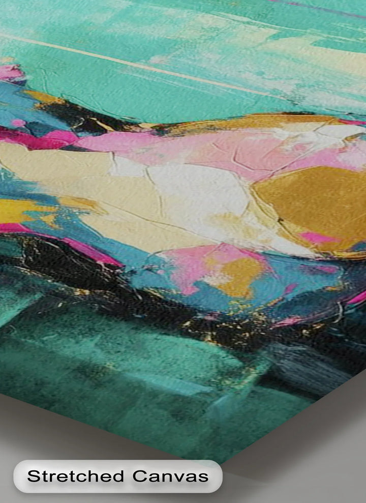 Aqua Serenity – Abstract Female Nude Canvas Print - MyPhotoStation
