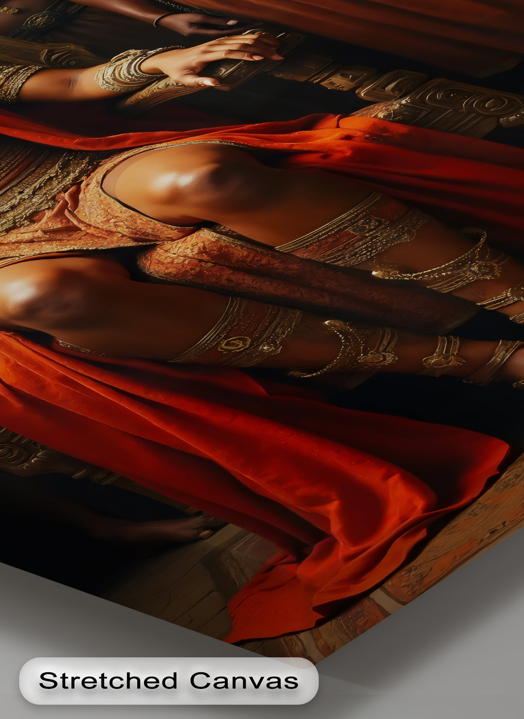 African Queen Canvas Wall Art – Regal Tribal Royalty Painting | Framed Art