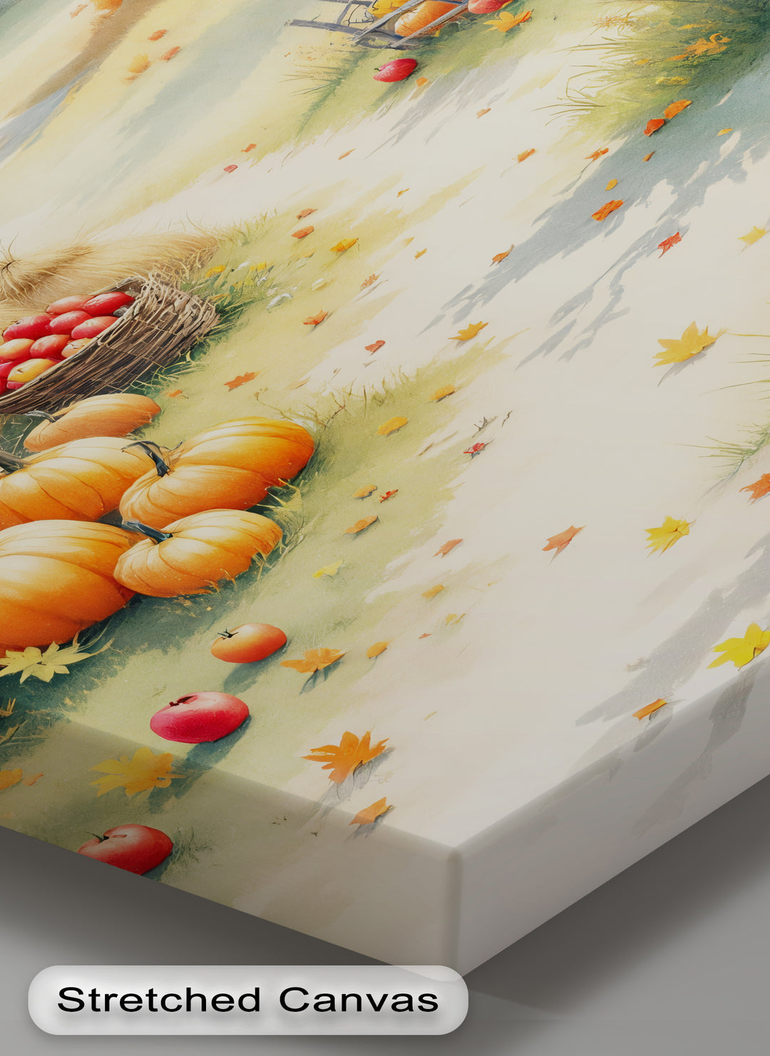 Harvest Barn – Autumn Farmhouse Pumpkin Canvas Wall Art | Canvas Artwork